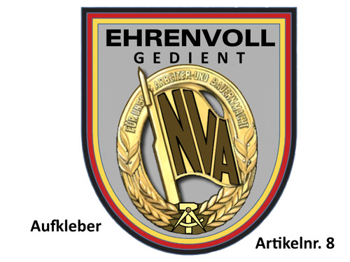 Aufkleber traditionspflege nva - aufkleber,