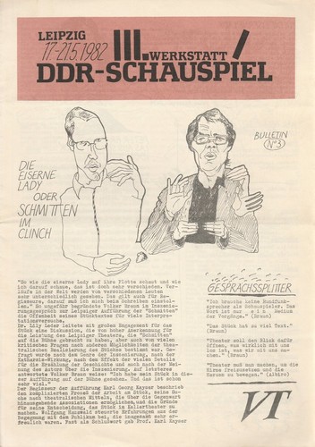 Iii werkstatt ddr schauspiel - iii., ddr-schauspiel