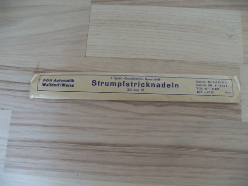 Strumpfstricknadeln ddr veb - strumpfstricknadeln, ddr 