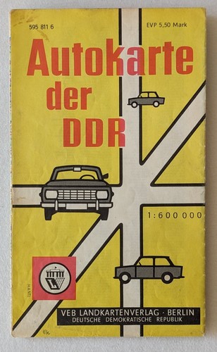 Autokarte der ddr - ddr,, von