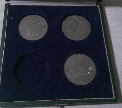 Medaille satz zollverwaltung - -,