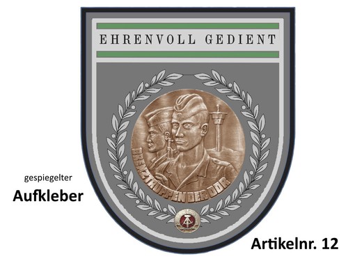 Aufkleber traditionspflege ddr - aufkleber,
